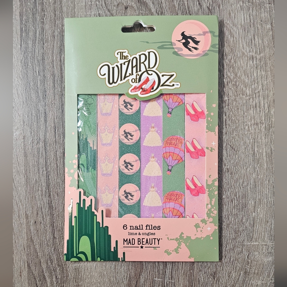 The Wizard of Oz x Mad Beauty 6 Nail Files-  NEW - Picture 3 of 3